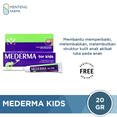 Mederma Kids 20 Gr - Menyamarkan Bekas Luka pada Anak - Menteng Farma