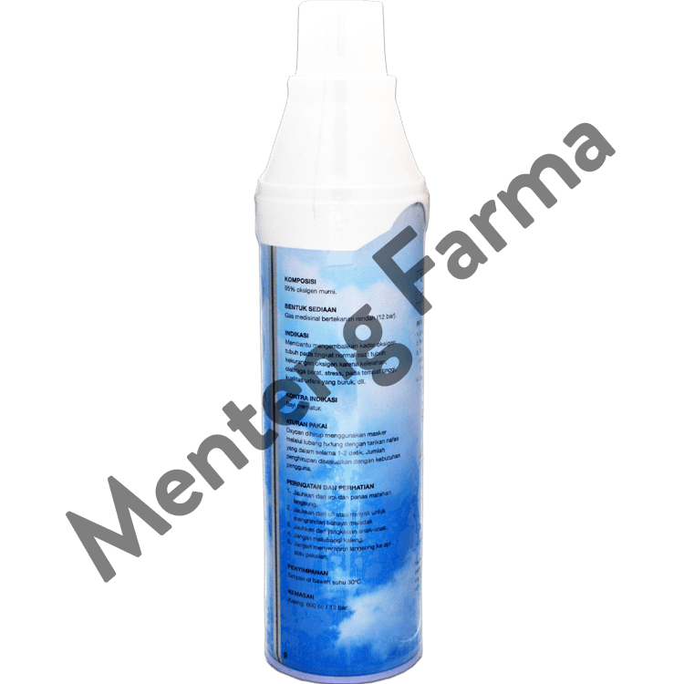 Oxycan Sport 600 cc - Oxygen / Oksigen Portable Botol Biru - Menteng Farma