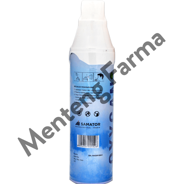 Oxycan Sport 600 cc - Oxygen / Oksigen Portable Botol Biru - Menteng Farma