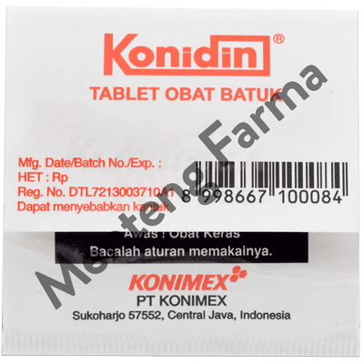 Konidin 4 Tablet - Obat Batuk Kering dan Berdahak - Menteng Farma