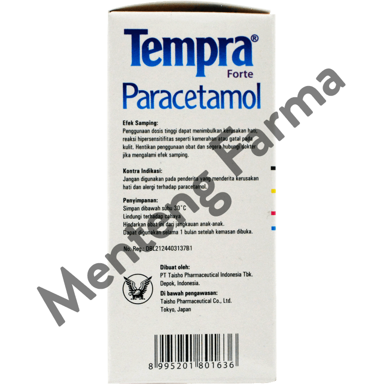 Tempra Forte Grape 60 mL - Obat Demam dan Pereda Nyeri Anak - Menteng Farma