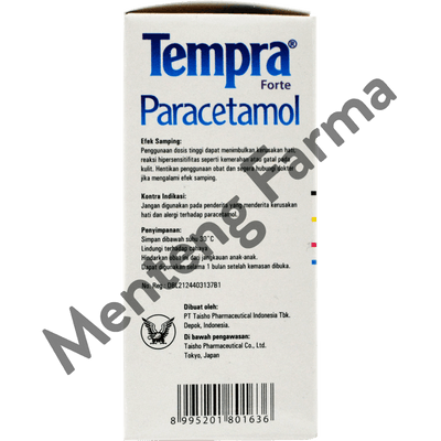 Tempra Forte Grape 60 mL - Obat Demam dan Pereda Nyeri Anak - Menteng Farma