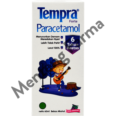 Tempra Forte Grape 60 mL - Obat Demam dan Pereda Nyeri Anak - Menteng Farma