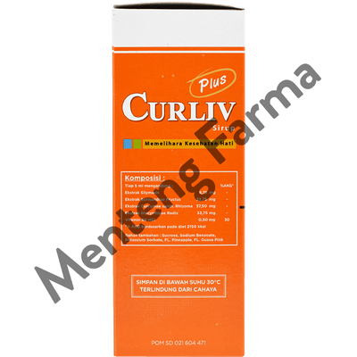 Curliv Plus Sirup 120 ML - Suplemen Kesehatan Hati Pada Anak-anak - Menteng Farma