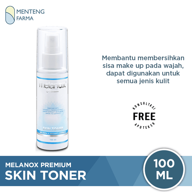 Melanox Premium Skin Toner Spray 100 ML - Pembersih Wajah - Menteng Farma