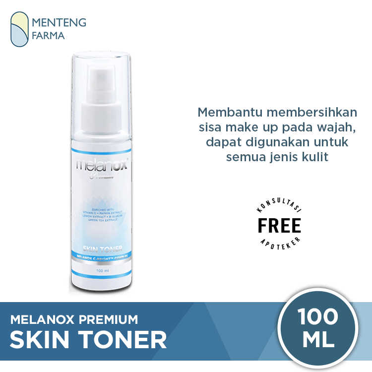 Melanox Premium Skin Toner Spray 100 ML - Pembersih Wajah - Menteng Farma