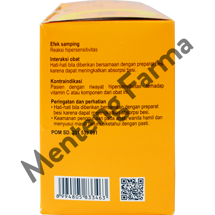 Hevit-C Vitamin C 1000 Mg 10 Kaplet - Suplemen Vitamin C - Menteng Farma