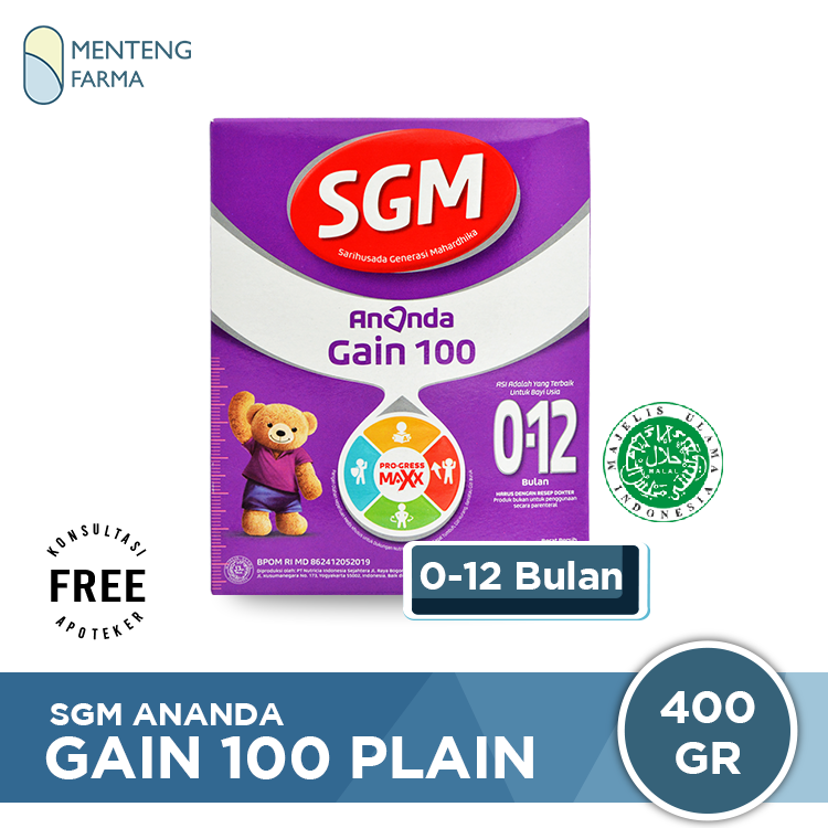 SGM Ananda Gain 100 0-12 Bulan 400 Gram - Menteng Farma