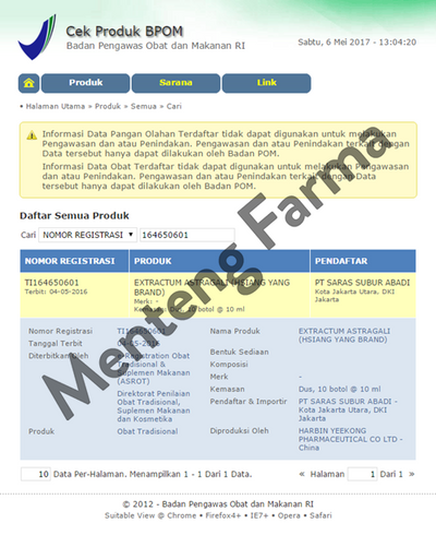 Extractum Astragali - Herbal Kesehatan Daya Tahan Tubuh - Menteng Farma