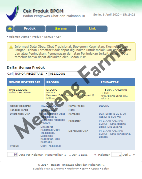 Dilong (Cacing Kapsul) - Ekstrak Cacing Terbaik Untuk Tipes - Menteng Farma