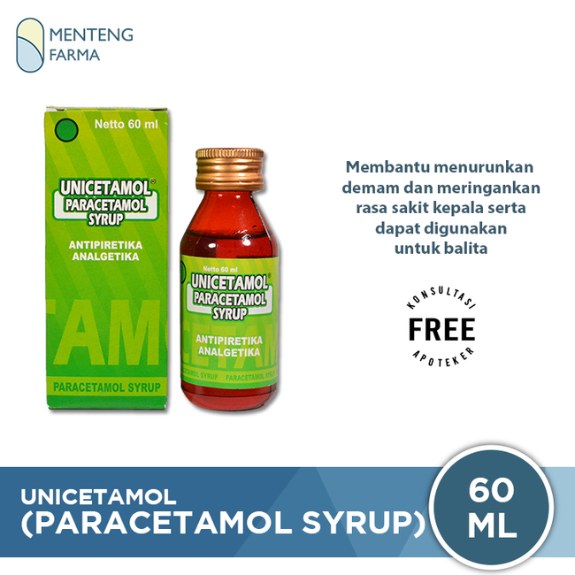 Unicetamol (Paracetamol Syrup) - Menteng Farma