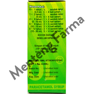 Unicetamol (Paracetamol Syrup) - Menteng Farma