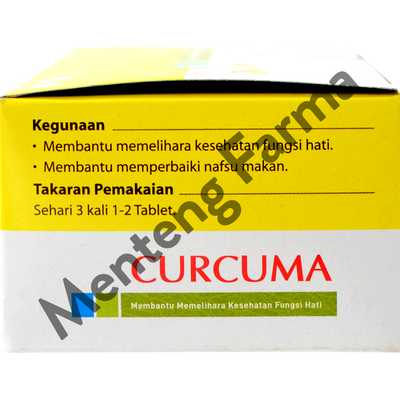 Curcuma 20 Mg 10 Tablet - Suplemen Kesehatan Hati dan Nafsu Makan - Menteng Farma