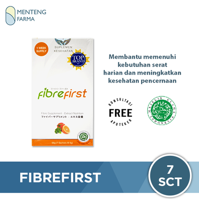 FibreFirst 7 Sachet - Suplemen Serat Premium Weekly Pack - Menteng Farma