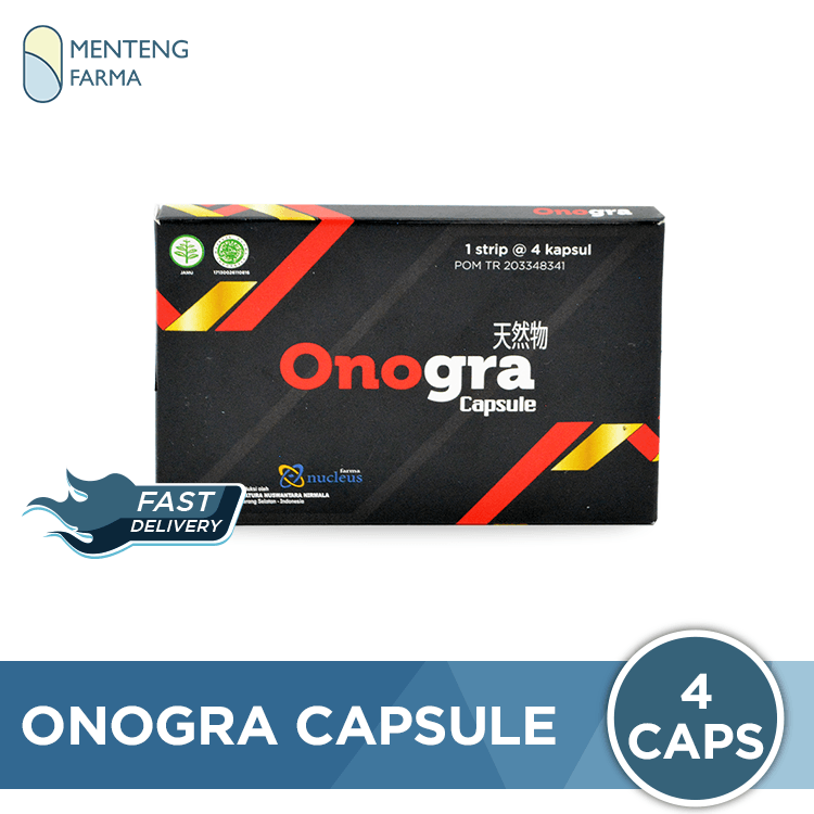 Onogra Capsule - Suplemen Ekstrak Pasak Bumi Khusus Stamina Pria - Menteng Farma