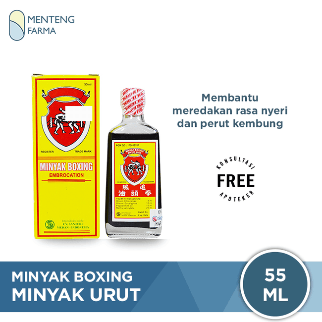 Minyak Boxing Minyak Urut 55 mL - Menteng Farma