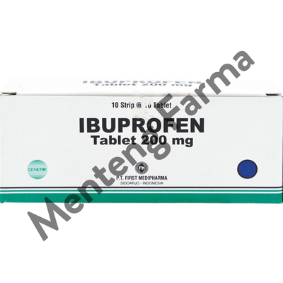 Ibuprofen 200 Mg Strip 10 Tablet - Pereda Nyeri Ringan dan Sedang - Menteng Farma