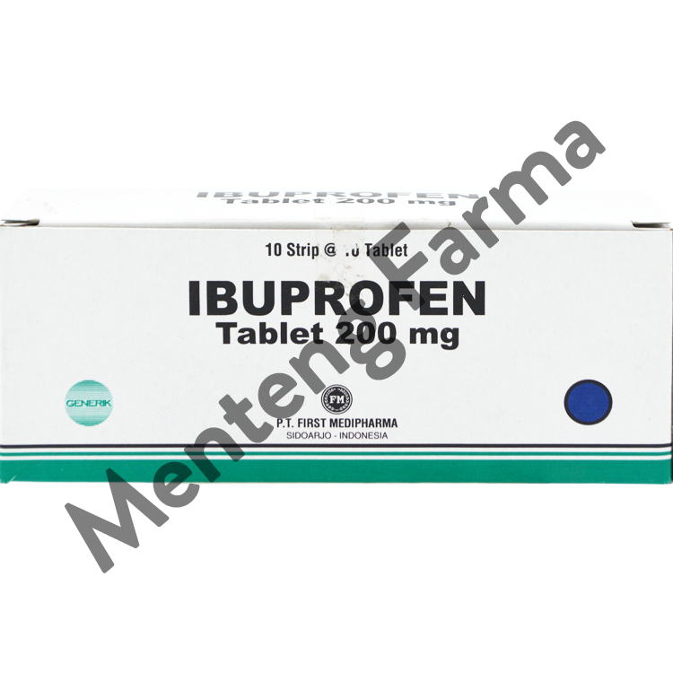 Ibuprofen 200 Mg Strip 10 Tablet - Pereda Nyeri Ringan dan Sedang - Menteng Farma