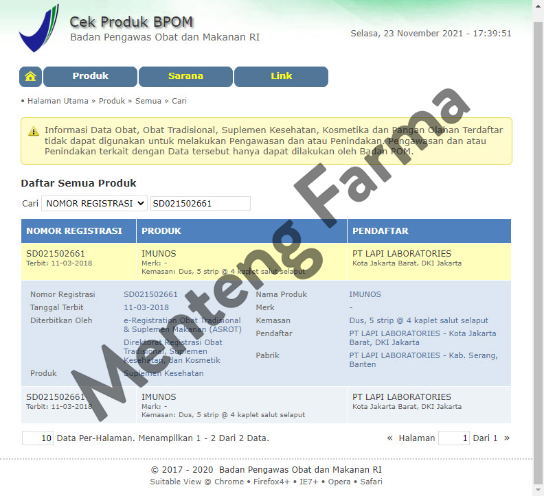 Imunos 4 Kaplet - Meningkatkan Sistem Imun Tubuh - Menteng Farma