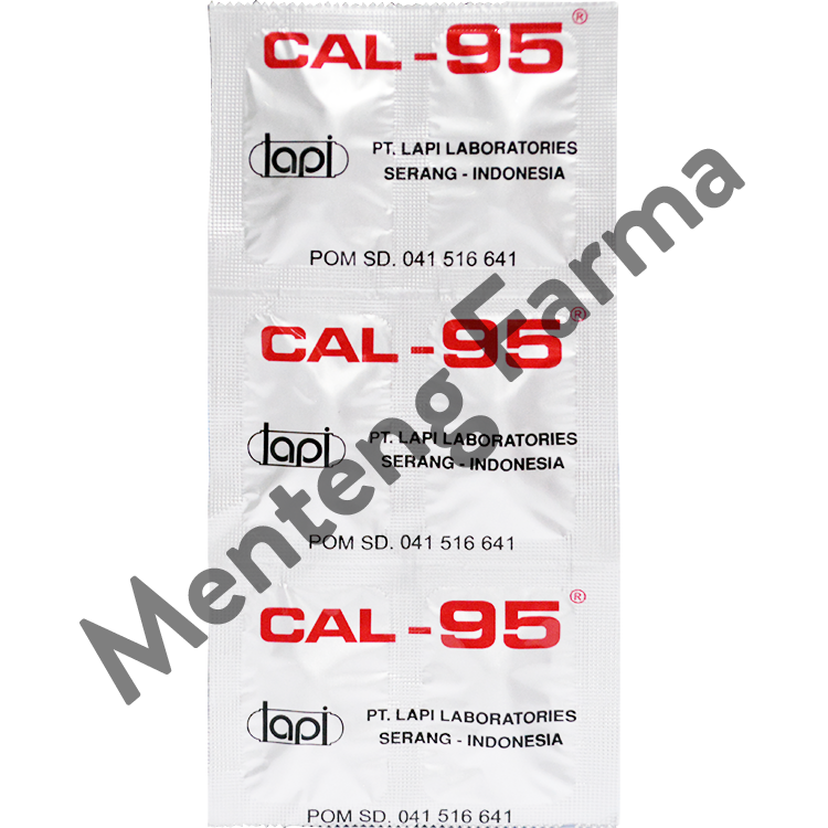 Cal 95 Cal-95 Strip 6 Kaplet - Suplemen Kalsium Tulang – Apotek