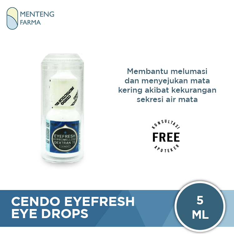 Cendo Eyefresh Eye Drop 5 mL - Obat Tetes Steril Mata Kering - Menteng Farma