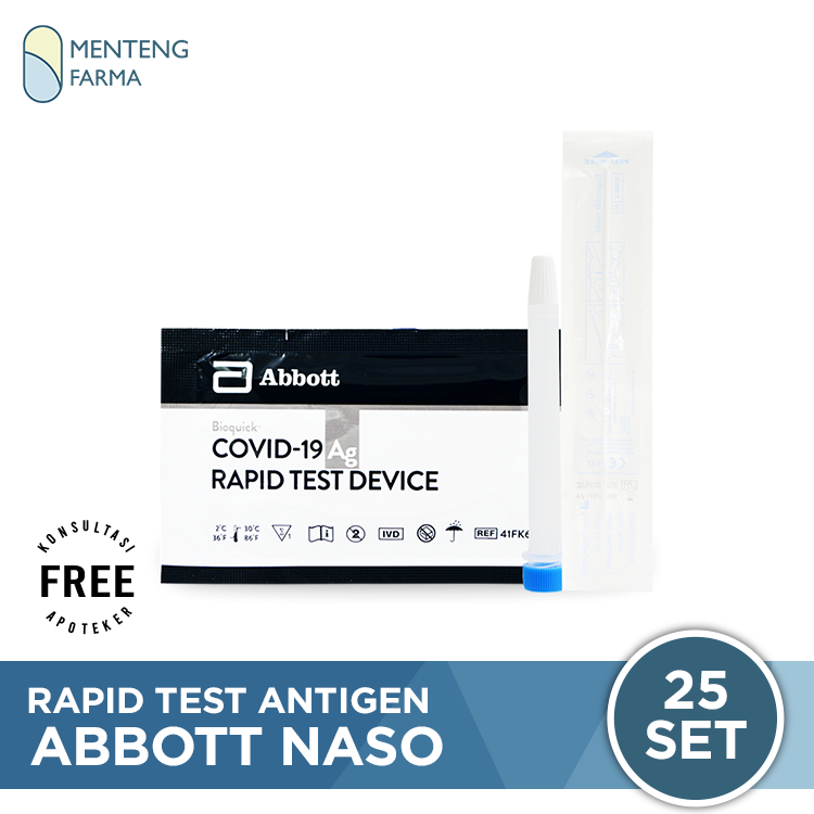 Abbott Box Rapid Test Antigen Abbott Naso 1 Box Isi 25 Set – Apotek