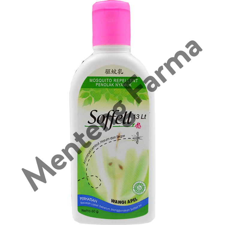 Soffell Lotion Wangi Apple 60 Gr - Lotion Anti Nyamuk - Menteng Farma