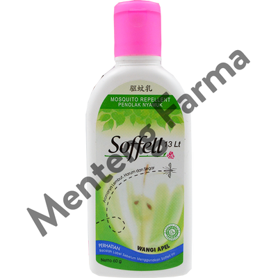 Soffell Lotion Wangi Apple 60 Gr - Lotion Anti Nyamuk - Menteng Farma