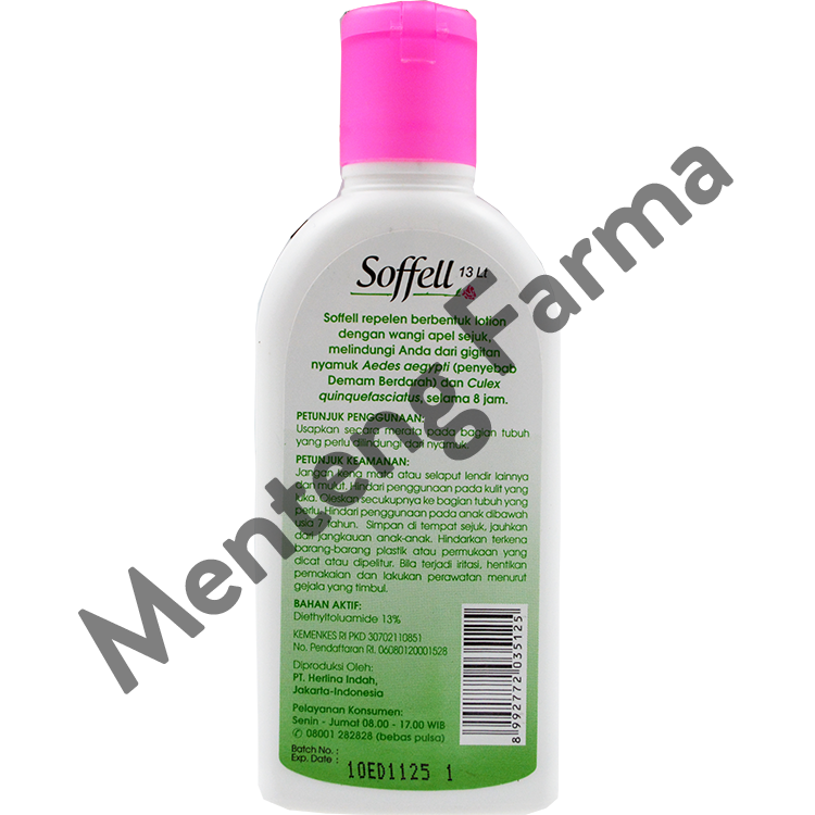 Soffell Lotion Wangi Apple 60 Gr - Lotion Anti Nyamuk - Menteng Farma