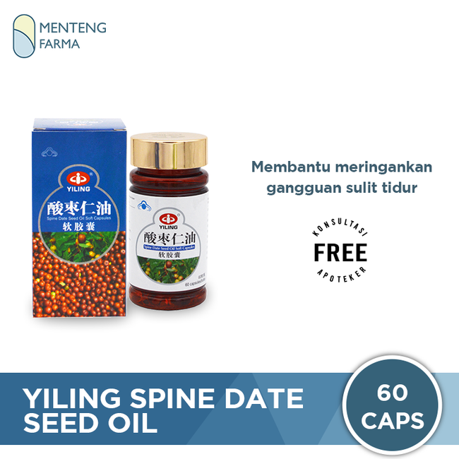 Spine Date Seed Oil Soft Capsules - Obat Gangguan Sulit Tidur - Menteng Farma