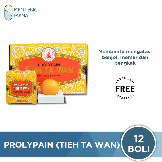 Prolypain (Tieh Ta Wan) - Box Besar isi 12 Box Kecil - Menteng Farma