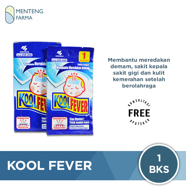 Koolfever Plester Kompres Demam [1 lembar] - Menteng Farma