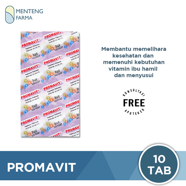 Promavit 10 Kapsul - Vitamin Lengkap Ibu Hamil & Menyusui - Menteng Farma