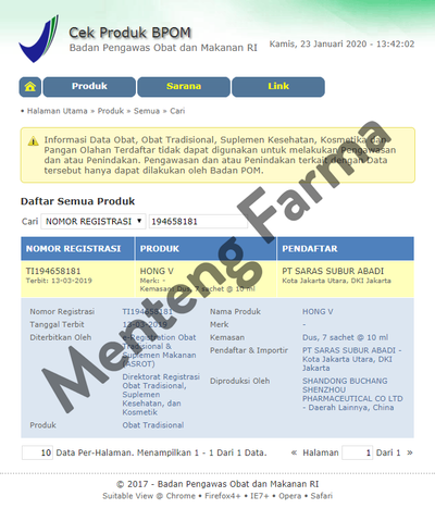 Buchang Hong V - Cairan Obat Untuk Mengurangi Lendir Keputihan - Menteng Farma