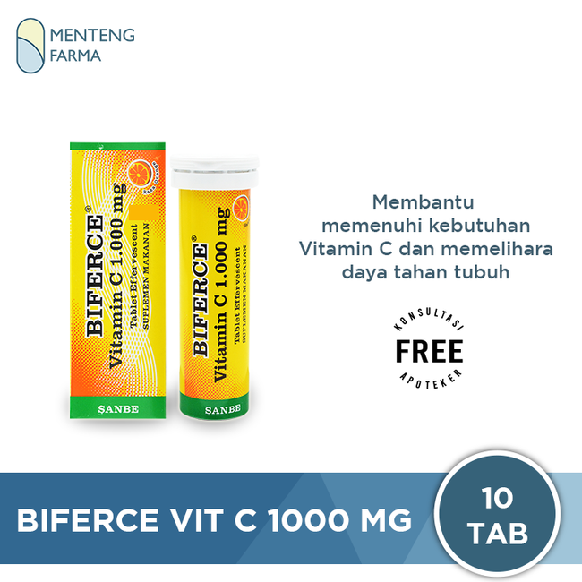 Biferce Vit C 1000 Mg - Suplemen Vitamin C 1000 Mg - Menteng Farma