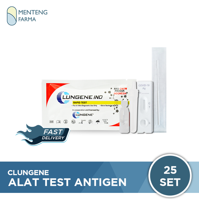 Alat Test Antigen Clungene 1 Box 25 Set | Clungene Alat Test Antigen - Menteng Farma