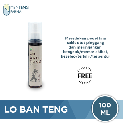 Obat Gosok Lo Siauw Gok (Lo Ban Teng) Spray - Atasi Pegal Linu, Sakit Otot, Bengkak, Keseleo - Menteng Farma