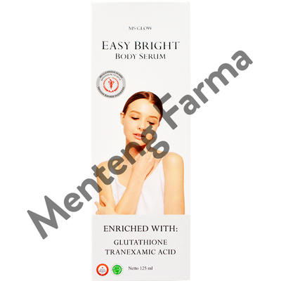 Ms Glow Easy Bright Body Serum 125 mL - Serum Pencerah Kulit Tubuh - Menteng Farma