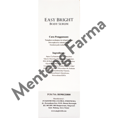 Ms Glow Easy Bright Body Serum 125 mL - Serum Pencerah Kulit Tubuh - Menteng Farma