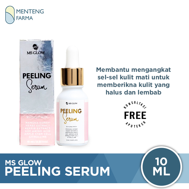 Ms Glow Peeling Serum 10 mL - Serum untuk Menghilangkan Sel Kulit Mati - Menteng Farma