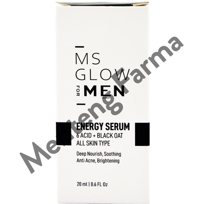 Ms Glow Men Energy Serum 20 mL - Serum Perawatan Kulit Wajah Pria - Menteng Farma