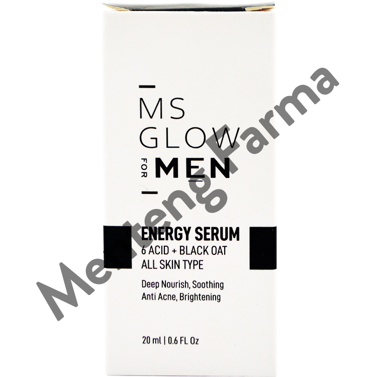 Ms Glow Men Energy Serum 20 mL - Serum Perawatan Kulit Wajah Pria - Menteng Farma