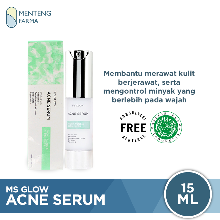 Ms Glow Acne Serum 15 mL - Membantu Merawat Kulit Berjerawat - Menteng Farma