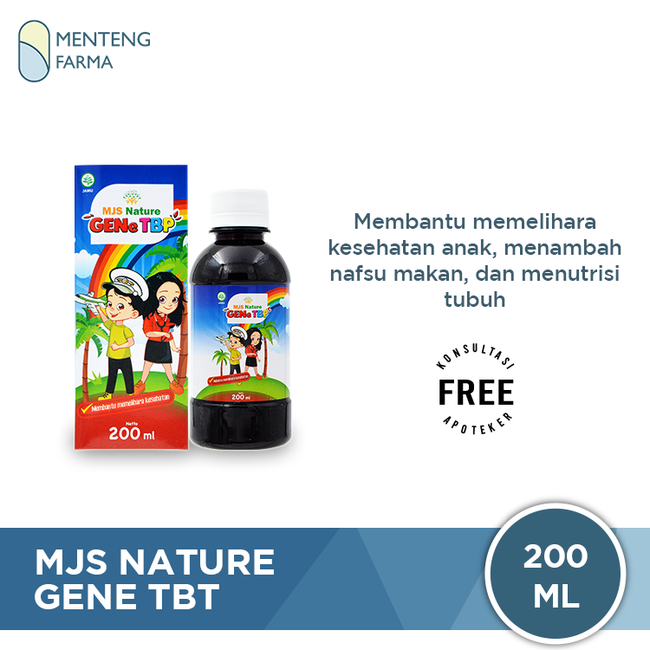 MJS Nature GENE TBP 200 ML - Multivitamin Pertumbuhan Anak - Menteng Farma