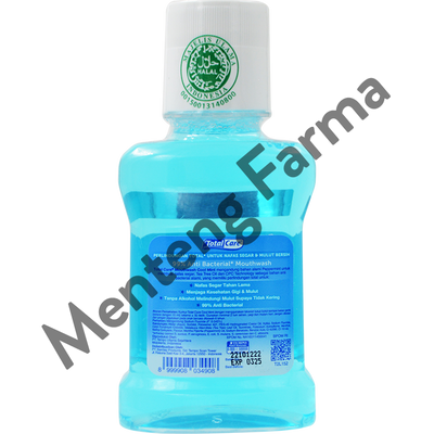 Total Care Mouthwash Cool Mint 100 mL - Obat Kumur Penghilang Bau Mulut - Menteng Farma