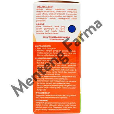 OBH Combi Batuk Plus Flu 60 ml - Meredakan Batuk, Flu, dan Demam - Menteng Farma