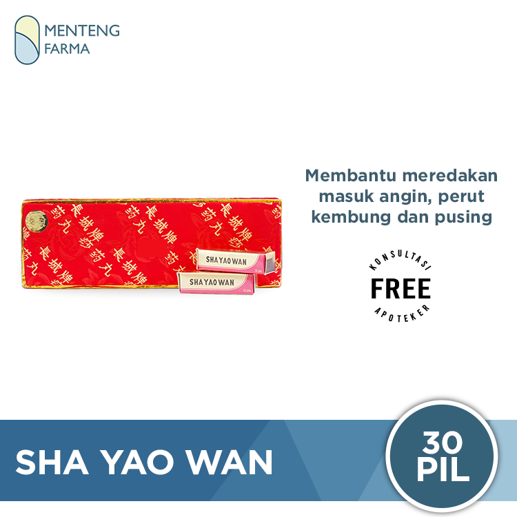 Sha Yao Wan ( 1 Kotak Merah isi 12 Dus Kecil) - Menteng Farma