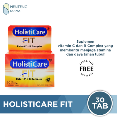 Holisticare Fit 30 Tablet - Suplemen Vitamin C dan B Complex - Menteng Farma