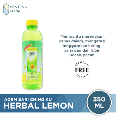 Adem Sari Ching Ku Herbal Lemon 350 mL - Menteng Farma