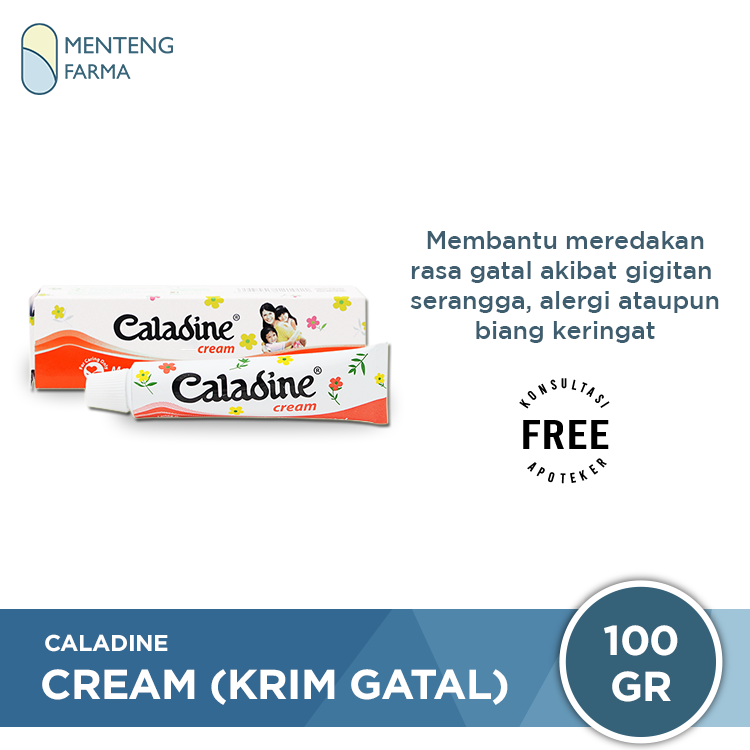 Caladine Cream 15 Gr - Krim Pereda Gatal Untuk Anak - Menteng Farma